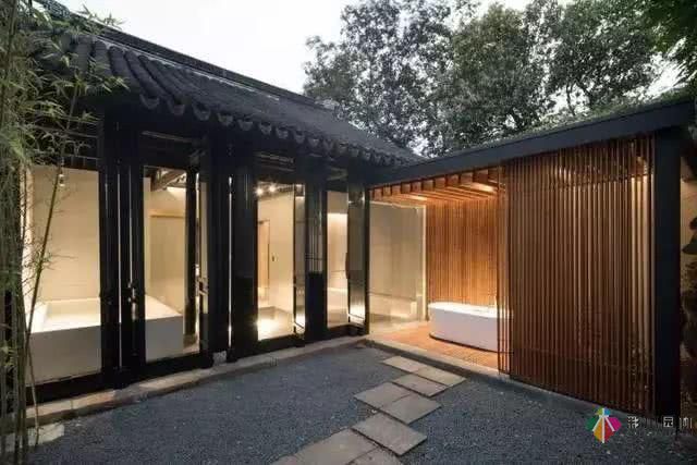 中式庭院式別墅有山有水有詩意,住進如詩如畫的庭院別墅