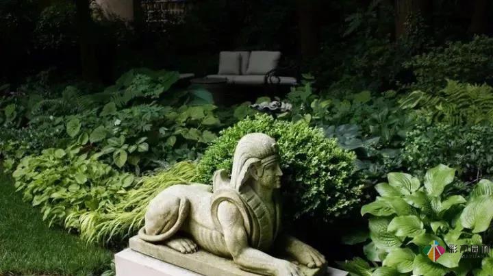 從植物到鋪裝新古典主義風格庭院設計顯得十分浪漫