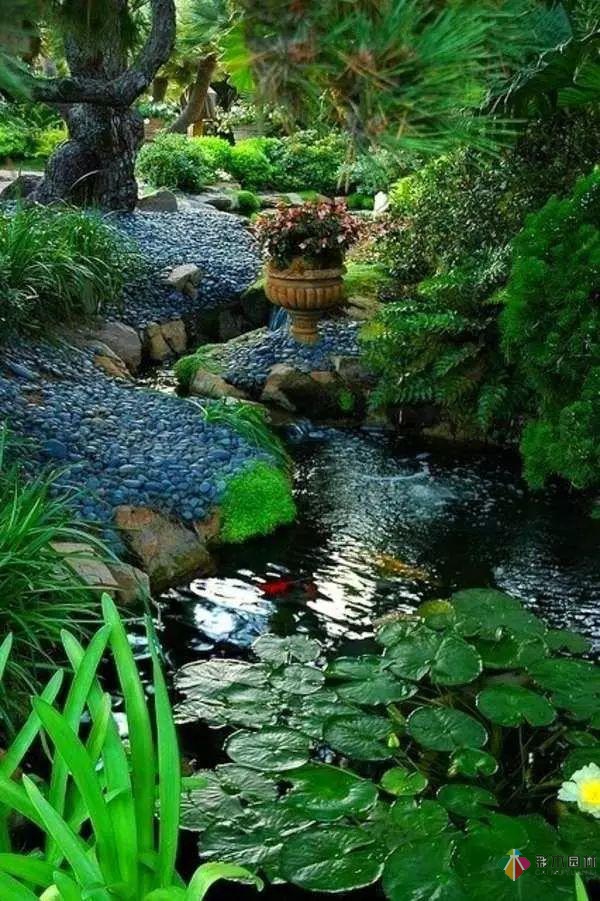 庭院花園設計怎么少的了水景?