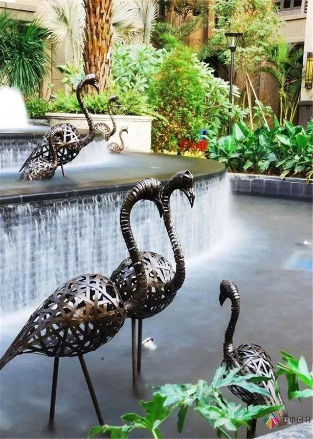 園林景觀設計中的動物小品,一不小心驚醒了精靈