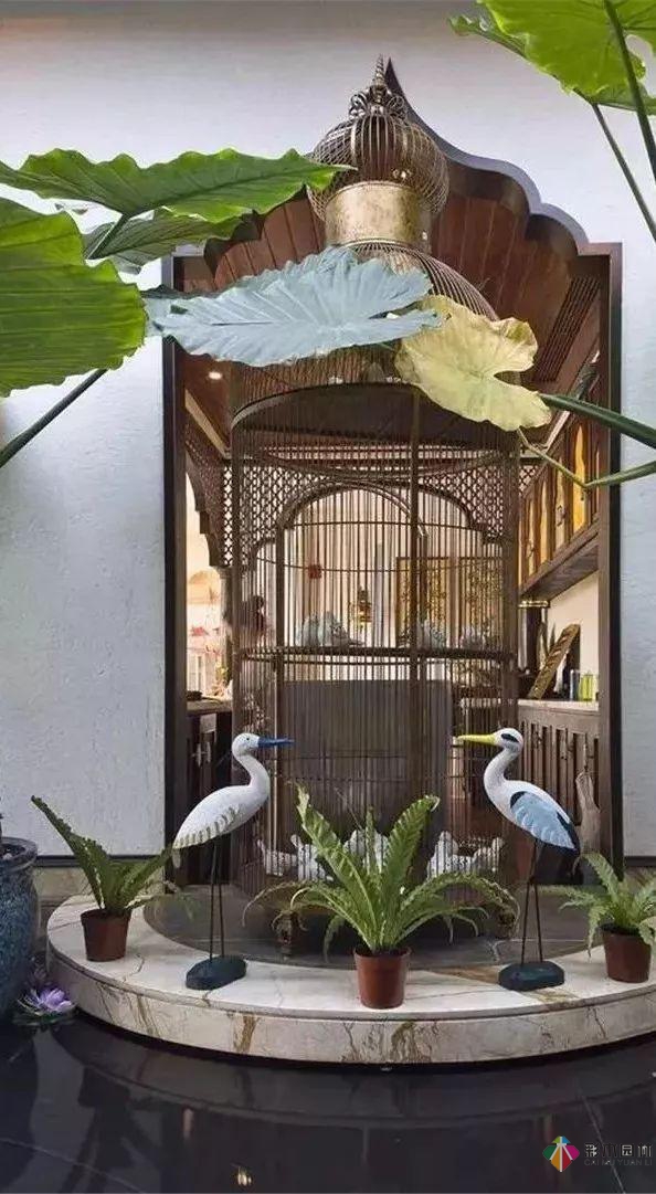 園林景觀設計中的動物小品,一不小心驚醒了精靈