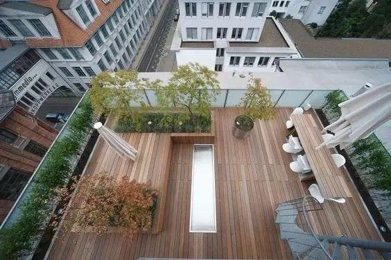 屋頂花園露臺設(shè)計案例效果圖